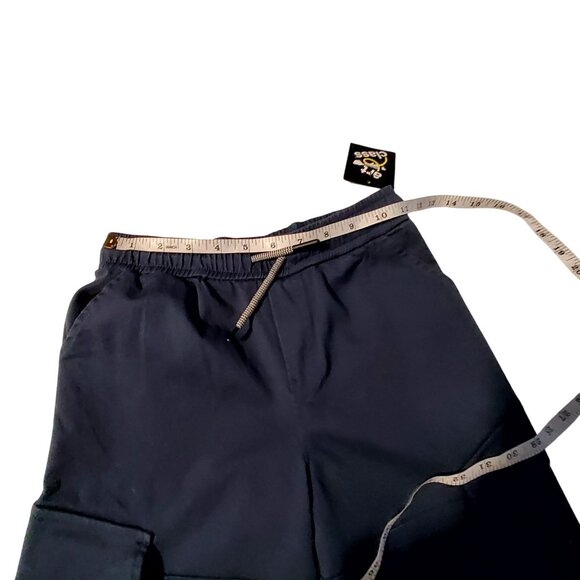 Boys Cargo Pants Navy Blue S/6/7 Elastic Waist 100% Cotton All Season Casual - Picture 3 of 7